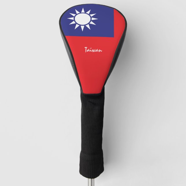 Golf Taiwan & Taiwanische Flagge / Golf Clubs Abde Headcover (Vorderseite)