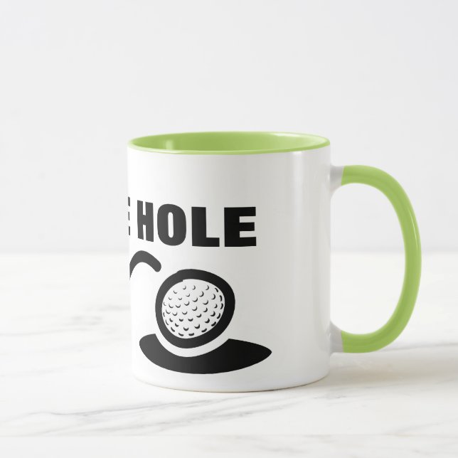 Golf-Tassen-Spaß | Kaffeeloch Tasse (Rechts)