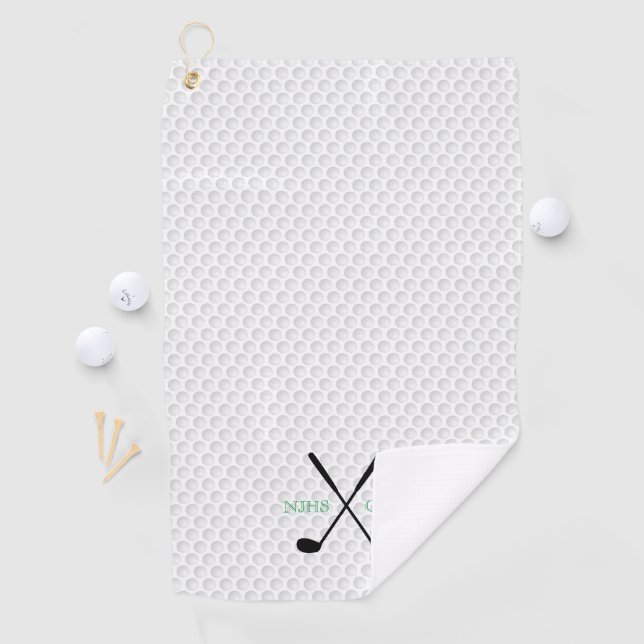 Golf Team INITIALS Golfklubs Ball Player Golfhandtuch (Insitu)