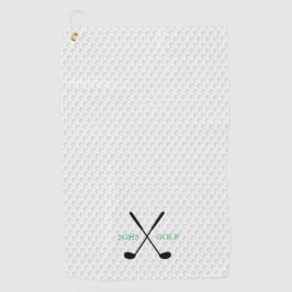Golf Team INITIALS Golfklubs Ball Player Golfhandtuch