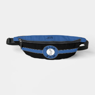 Golf-Tee Golf Sport Humor Monogramm Schwarz Blau Bauchtasche