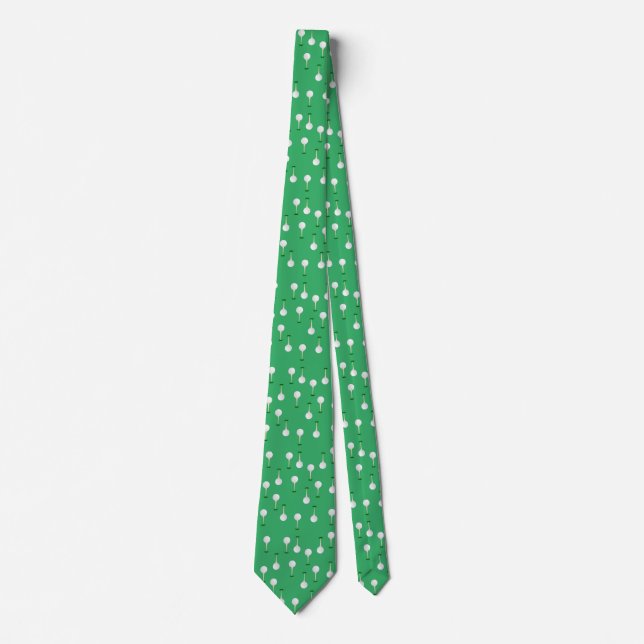 Golf Tee Green Tie Krawatte (Vorderseite)
