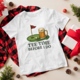 Golf-Tee-Time vor dem großen Ja - Golf-Junggeselle T-Shirt
