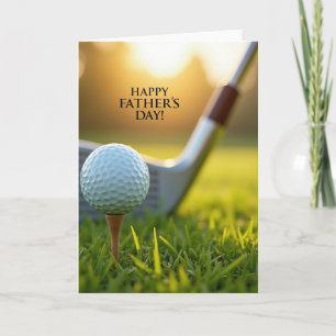 Golf Tee Vatertagskarte Karte