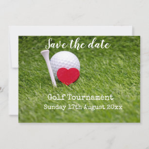 Golf Termin vormerken für Golfturnier-Hochzeit Save The Date