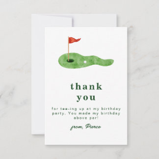 Golf Thank You Card Dankeskarte
