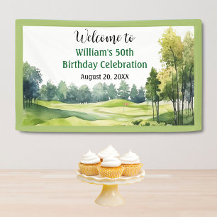 Golf-Thema 50. (jeder Alter) Geburtstagsfeier Will Banner
