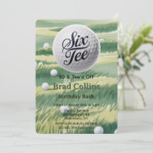 Golf-Thema 60 & Tee’d Off Geburtstagsfeier