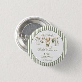 Golf Thema Bär Baby Shower Button