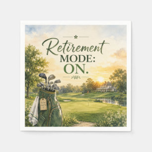 Golf-Thema für Golfer-Ruhestandsfeier Serviette