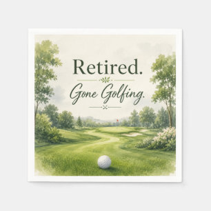 Golf-Thema für Golfspieler-Ruhestandsfeier Serviette