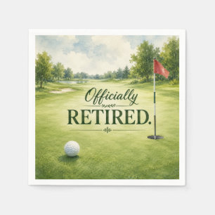 Golf-Thema für Golfspieler-Ruhestandsfeier Serviette