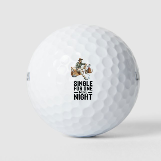 Golf-Thema für Junggesellenabschied  Golfball (Vorderseite)