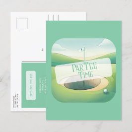 Golf Thema Geburtstag Einladung Postkarte