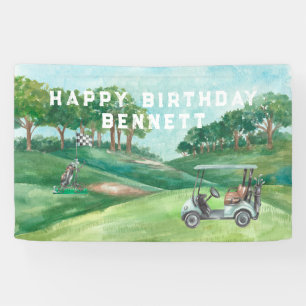 Golf-Thema   Geburtstagsfeier Willkommensbanner Banner