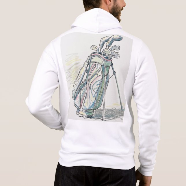 Golf-Thema Hoodie (Rückseite)