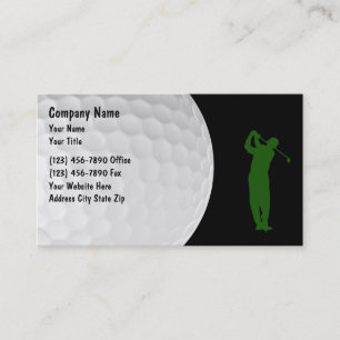 Golf Thema Modernes Layout Visitenkarte