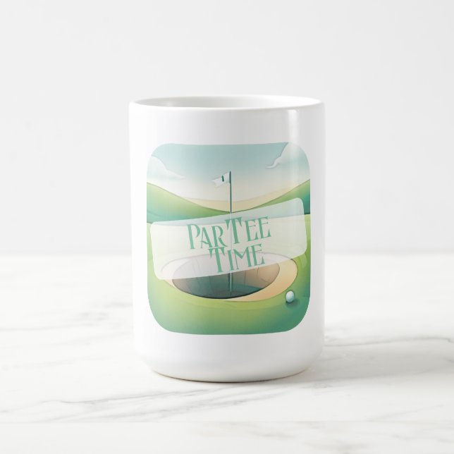 Golf Thema Par-T-Shirt-Tasse Kaffeetasse (Mittel)