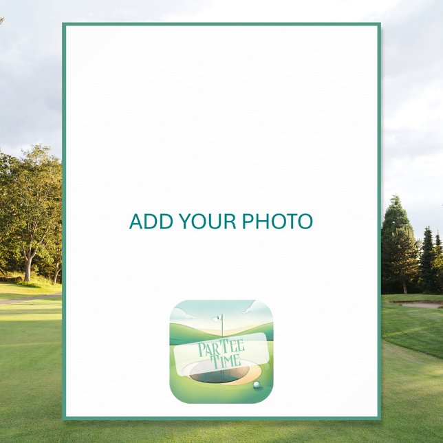 Golf Theme Birthday Foto Display Poster (Von Creator hochgeladen)