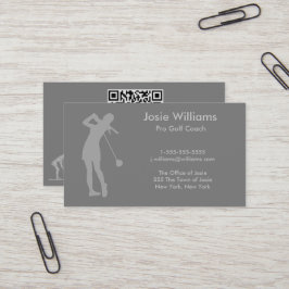 Golf Theme Card - Ladys Visitenkarte