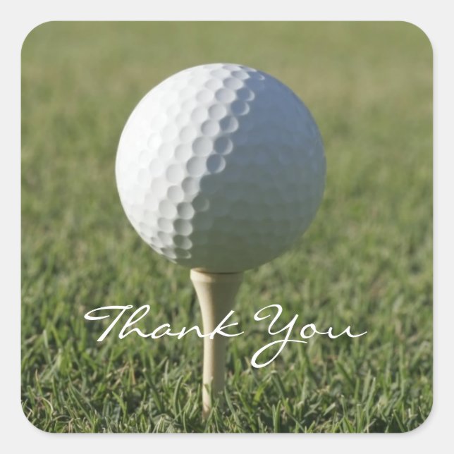 Golf Theme Danke Stickers (Vorderseite)