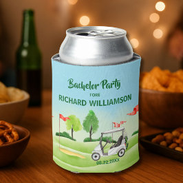 Golf-Theme für Männer Bachelor-Party - Datum Dosenkühler