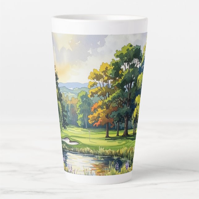 Golf Theme Milchtasse (Vorderseite)