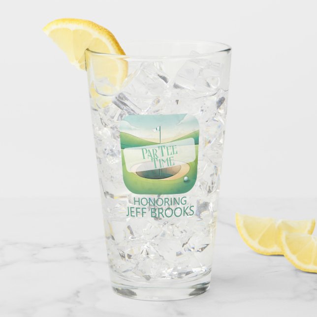 Golf Theme Party Glas (Vorderseite Ice)