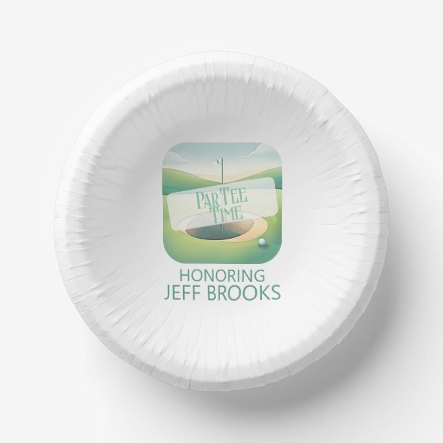 Golf Theme Party Pappteller (Vorderseite)