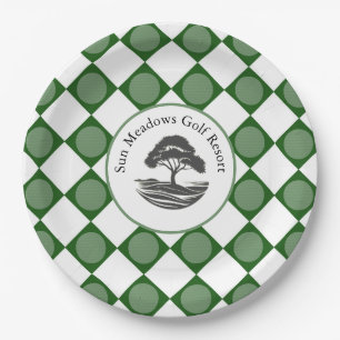 Golf Theme Party Plate Pappteller