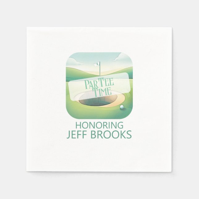 Golf Theme Party Serviette (Vorderseite)