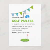 Golf Themed Geburtstagsparty