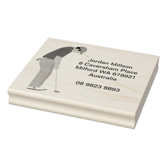 Golf Themed Gummistempel (Stempel)