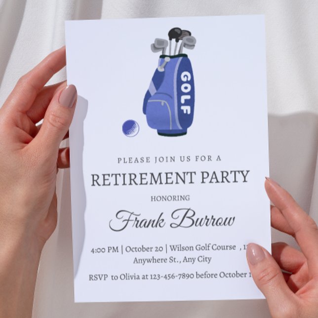 Golf Themed Retirement Einladung (Von Creator hochgeladen)