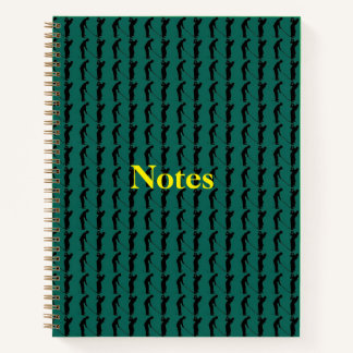 Golf Themed Spiral Notebook Notizbuch
