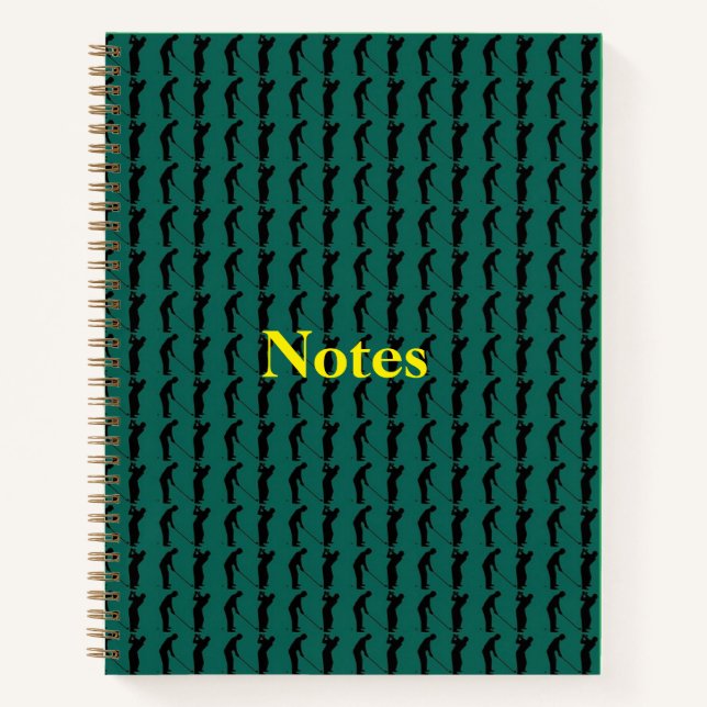 Golf Themed Spiral Notebook Notizbuch