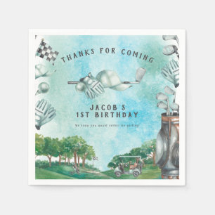 Golf-Themen-Geburtstagsfeier-Napkins Serviette