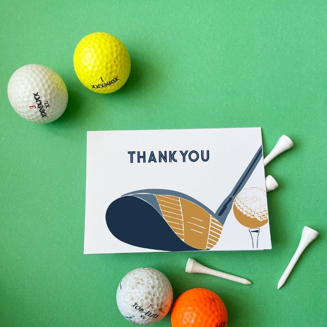 Golf-Themen-Golfclub leer Dankeskarte (Von Creator hochgeladen)