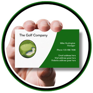 Golf-Themen-Moderne-Logo-Geschäftskarten Visitenkarte