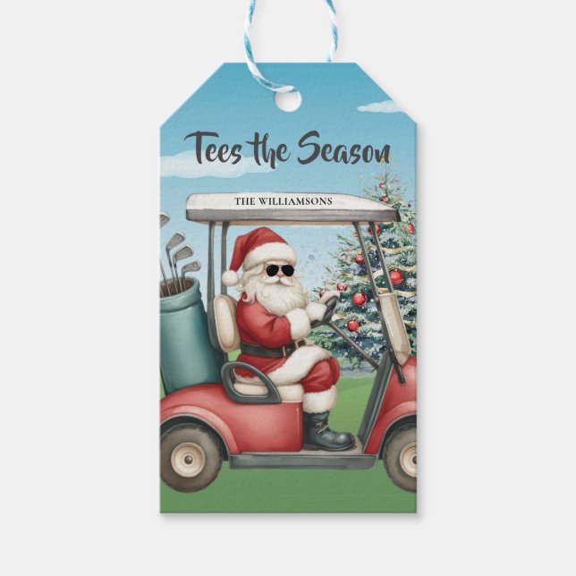 Golf-Themen-Tees die Saison Name Geschenkanhänger (Vorderseite)