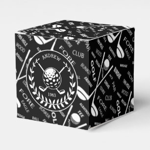 Golf-themenorientierter Geburtstag Geschenkschachtel