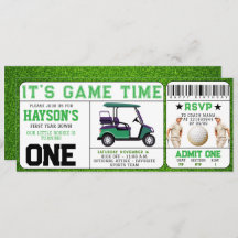 Golf Ticket 1. Geburtstag