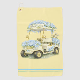 Golf Towel | Hydrangea Floral Fairway Gift Golfhandtuch