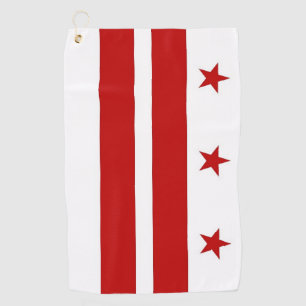 Golf Towel mit Flagge von Washington DC, USA Golfhandtuch