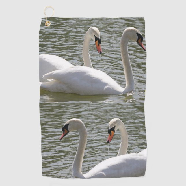Golf Towel Swan Golfhandtuch (Vorderseite)