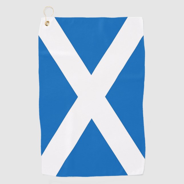 Golf Towel with flagge of Scotland, Vereinigtes Kö Golfhandtuch (Vorderseite)