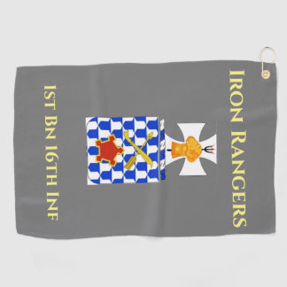 Golf Towel with Military Crest Golfhandtuch