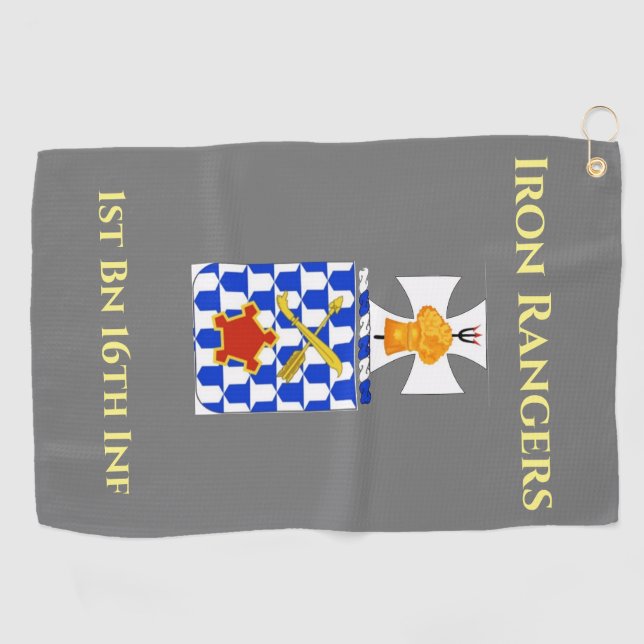 Golf Towel with Military Crest Golfhandtuch (Horizontal)