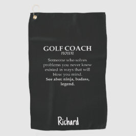 Golf-Trainer-Geschenke Lustiger Golfer-Trainer Leh Golfhandtuch