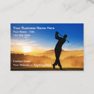 Golf-Trainer-Szenen-Geschäftskarten Visitenkarte